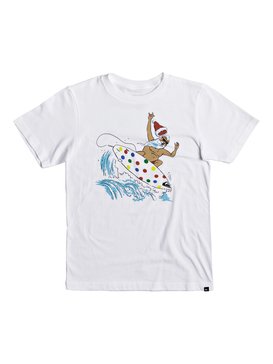 quiksilver, Boy's 8-16 Santa Shredder Tee, WHITE (wbb0) SANTA SHREDDER BT0 AQBZT03315