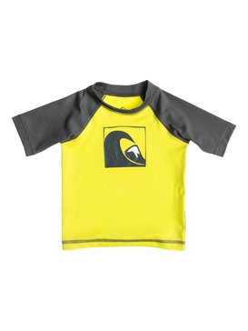 quiksilver, Main Peak Short Sleeve - Lycra manches courtes, DARK SHADOW/SULPHUR SPRINGS (xkkg) Main Peak Short Sleeve Rash Vest AQIWR03000