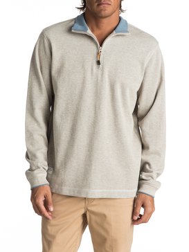 quiksilver, Waterman Point Sur Zip Sweatshirt, OATMEAL HEATHER (wcdh) Waterman Point Sur 3 AQMFT03015
