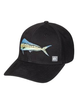 quiksilver, Waterman Bait Runner Strapback Hat, BLACK (kvj0) BAIT RUNNER AQMHA03068
