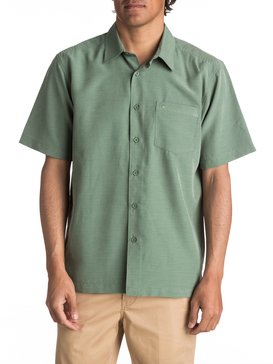quiksilver, Hombres Camisa Manga Corta Centinela, BEETLE (gqm0) Waterman Centinela - Short Sleeve Shirt AQMWT03106