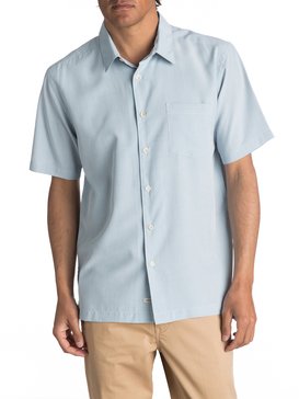 quiksilver, Waterman Cane Island Short Sleeve Shirt, CELESTIAL (brj0) Waterman Cane Island - Short Sleeve Shirt AQMWT03113