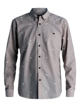 quiksilver, Waterman Post Haste - Chemise à manches longues, GUNMETAL (gun) Waterman Post Haste - Long Sleeve Shirt AQMWT03309