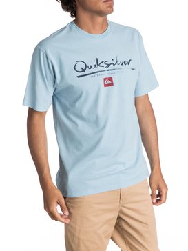 quiksilver, Men's Wordmark Tee, CLEAN AIR (bgr0) WORDMARK QMT0 AQMZT03257