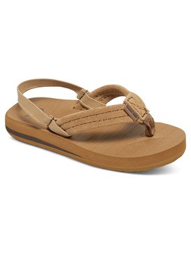quiksilver, Boy's 2-7 Carver Suede Sandals, TAN - SOLID (tkd0) CARVER SUEDE TODDLER AQTL100003