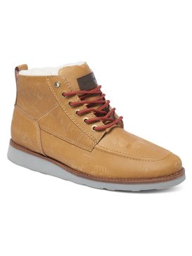 quiksilver, Sheffield - Boots en Cuir, TAN - SOLID (tkd0) Sheffield - Lace-Up Boots AQYB700018