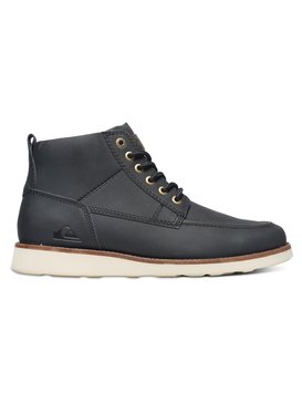 quiksilver, Sheffield - Boots en Cuir, BLACK/BLACK/BROWN (xkkc) Sheffield - Lace-Up Boots AQYB700018