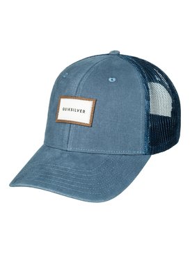quiksilver, Men's Barnburner Trucker Hat, NAVY BLAZER (byj0) BARNBURNER AQYHA03935