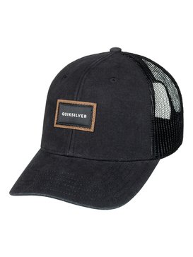 quiksilver, Men's Barnburner Trucker Hat, BLACK (kvj0) BARNBURNER AQYHA03935