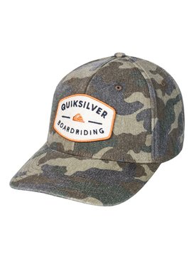 quiksilver, Men's Yard Bull Snapback Hat, OLIVINE (gnr0) YARD BULL AQYHA03946