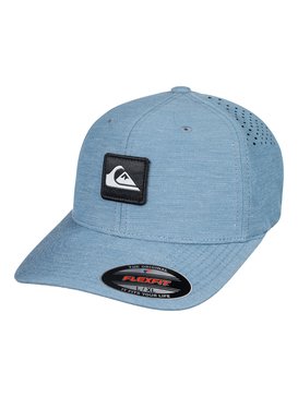 quiksilver, Union Heather Amphibian Flexfit Hat, REAL TEAL (bpr0) UNION HEATHER AQYHA03979