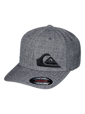 quiksilver, Final Flexfit Hat, DARK CHARCOAL HEATHER (kyfh) Final - Flexfit Cap AQYHA03982