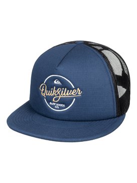 quiksilver, Turnstyles Trucker Hat, VINTAGE INDIGO (byl0) Turnstyles - Trucker Cap AQYHA03993