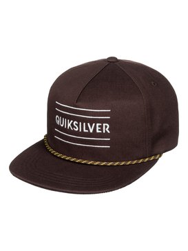quiksilver, Fold Snapper Snapback Hat, CHOCOLATE BROWN (csd0) Fold Snapper - Snapback Cap AQYHA04001