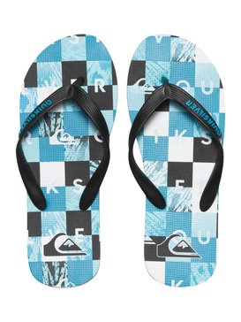 quiksilver, Molokai Check Remix - Tongs, BLACK/BLUE/WHITE (xkbw) Molokai Check Remix - Flip-Flops AQYL100211
