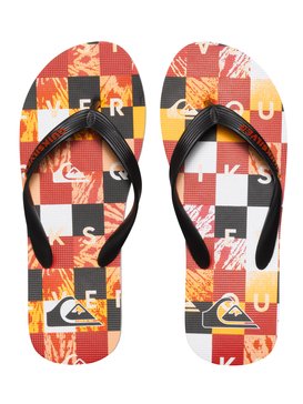 quiksilver, Molokai Check Remix - Tongs, BLACK/RED/BLACK (xkrk) Molokai Check Remix - Flip-Flops AQYL100211