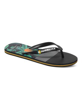 quiksilver, Molokai AG47 Remix - Tongs, BLACK/BLACK/GREEN (xkkg) Molokai AG47 Remix - Flip-Flops AQYL100214