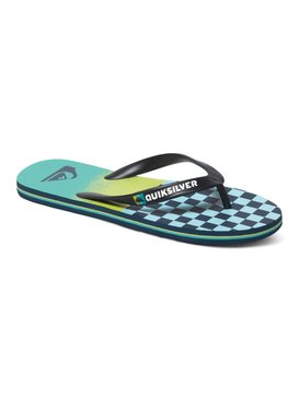quiksilver, Molokai OG Scallop - Tongs, BLUE/BLUE/YELLOW (xbby) Molokai OG Scallop - Flip-Flops AQYL100215