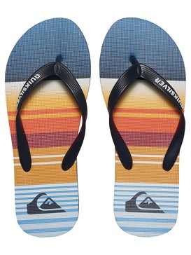 quiksilver, Molokai Everyday Stripe - Tongs, BLUE/BLUE/ORANGE (xbbn) Molokai Everyday Stripe - Flip-Flops AQYL100234
