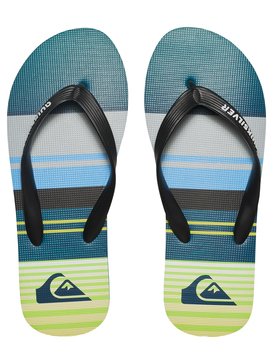 quiksilver, Molokai Everyday Stripe - Tongs, BLACK/GREEN/GREY (xkgs) Molokai Everyday Stripe - Flip-Flops AQYL100234