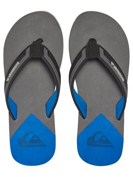 quiksilver, Molokai New Wave Deluxe - Tongs, BLACK/GREY/BLUE (xksb) Molokai New Wave Deluxe - Flip-Flops AQYL100413