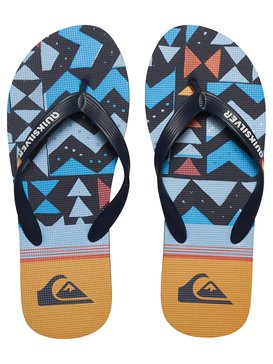 quiksilver, Molokai Slab Lapu - Tongs, BLUE/BLUE/ORANGE (xbbn) Molokai Slab Lapu - Flip-Flops AQYL100415