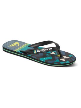 quiksilver, Molokai Slab Lapu - Tongs, BLACK/GREEN/GREEN (xkgg) Molokai Slab Lapu - Flip-Flops AQYL100415