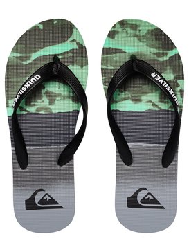 quiksilver, MOLOKAI BLOCKED RESIN, BLACK/GREEN/GREY (xkgs) MOLOKAI BLOCKED RESIN AQYL100517