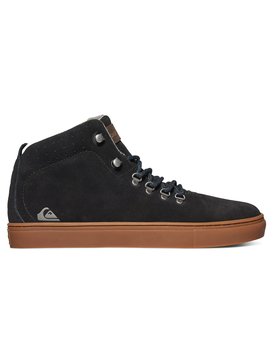 quiksilver, Jax - Baskets imitation cuir mi-Hautes, BLACK/BLACK/BROWN (xkkc) Jax - Mid-Top Shoes AQYS100014