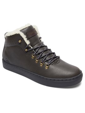 quiksilver, Jax - Baskets imitation cuir mi-Hautes, GREY/GREY/GREY (xsss) Jax - Mid-Top Shoes AQYS100014