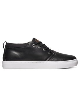 quiksilver, Griffin - Baskets imitation cuir basses, BLACK/BROWN/WHITE (xkcw) Griffin - Mid-Top Shoes AQYS100020