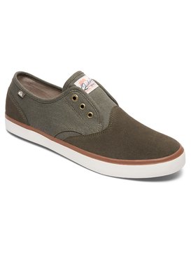 quiksilver, Shorebreak Deluxe - Chaussures à enfiler avec lacets, GREEN/GREEN/WHITE (xggw) Shorebreak Deluxe - Mid-Top Shoes AQYS300061
