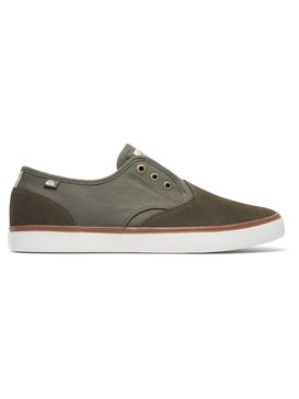 quiksilver, Shorebreak Deluxe - Zapatillas para usar con o sin cordones, GREEN/GREEN/WHITE (xggw) Shorebreak Deluxe - Laceable Slip-On Shoes AQYS300061