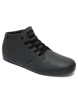 quiksilver, Shorebreak Pm - Baskets imitation cuir mi-Hautes, GREY/GREY/BLACK (xssk) Shorebreak Pm - Mid-Top Shoes AQYS300064