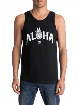 quiksilver, Aloha Pineapple Tank, BLACK (kvj0) Aloha Pineapple - Vest AQYZT04584