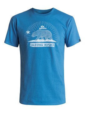 quiksilver, Bear Republic Tee, VALLARTA BLUE (byh0) Bear Republic - T-Shirt AQYZT04586