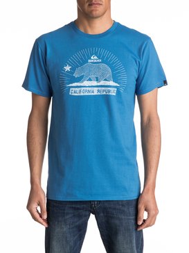 quiksilver, Bear Republic Tee, VALLARTA BLUE (byh0) Bear Republic - T-Shirt AQYZT04586