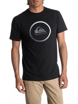 quiksilver, Men's Active Logo Tee, BLACK (kvj0) ACTIVE LOGO MT0 AQYZT04979