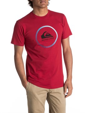 quiksilver, Men's Active Logo Tee, CHILI PEPPER (rrd0) ACTIVE LOGO MT0 AQYZT04979
