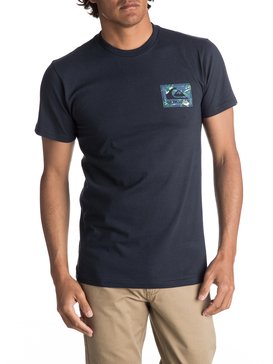 quiksilver, Men's Floral Feels Tee, NAVY BLAZER (byj0) FLORAL FEELS MT0 AQYZT04984