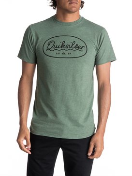 quiksilver, Men's Simple Times Tee, RIFLE GREEN HEATHER (gsqh) SIMPLE TIMES MT0 AQYZT04988
