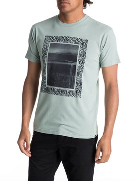 quiksilver, Men's Framework Tee, SLATE GRAY (ghr0) FRAMEWORK MTZ AQYZT05009