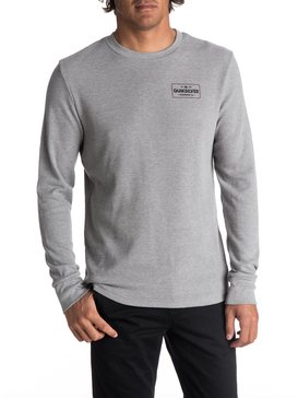 quiksilver, Men's Detention Long Sleeve Thermal, MEDIUM GREY HEATHER (kpwh) DETENTION THERMAL MCR AQYZT05050