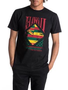 quiksilver, Men's Island Time Tee, BLACK (kvj0) ISLAND TIME MT0 AQYZT05055