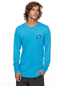 quiksilver, DIE CUT LS MUX, MALIBU BLUE (bma0) DIE CUT LS MUX AQYZT05198