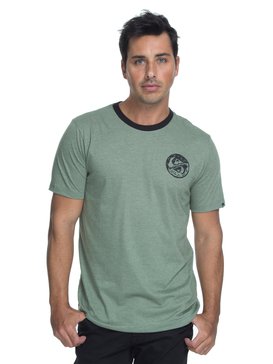 quiksilver, Camiseta Masculina Manga Curta Estampa Frente e Costas Quiksilver, MESCLA PRETO* (msc) QK CAM BAS M/C BAD VISION BR61114276
