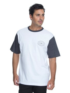 quiksilver, Camiseta Masculina Manga Curta Estampa Frente e Costas Quiksilver, WHITE (wht) QK CAM BAS M/C HOT SPOT BR61114287