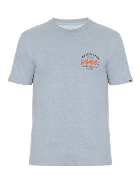 quiksilver, Camiseta Masculina Manga Curta Estampa Frente e Costas Quiksilver, MESCLA CLARO (mec) QK CAM BAS M/C BLACK SNAKE BR61114293