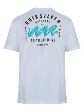 quiksilver, Camiseta Masculina Manga Curta Estampa Frente e Costas Quiksilver, WHITE (wht) QK CAM BAS M/C BLACK SNAKE BR61114293