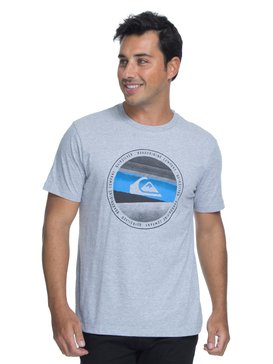 quiksilver, Camiseta Masculina Manga Curta Estampa Frontal Quiksilver, MESCLA CLARO (mec) QK CAM BAS M/C LAST TREE BR61114294